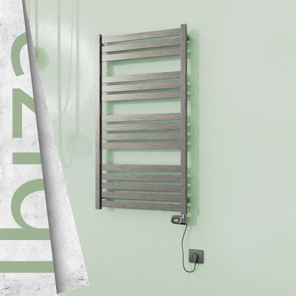 Ibiza Electric Towel Warmer 600x1165 Satine Finish (Thesis Thermostat) 300 W - 1