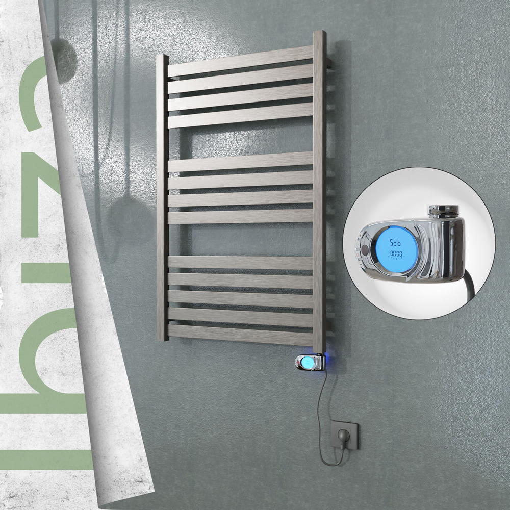 Ibiza Electric Towel Warmer 600x960 Satine Finish (Musa Thermostat) 300 W - 1