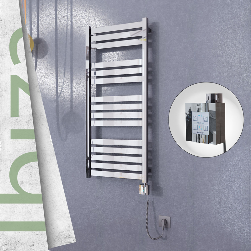 Ibiza Sèche Serviettes Electrique 500x1165 Finition de polissage Ktx4 300 Watt Câble en spirale 