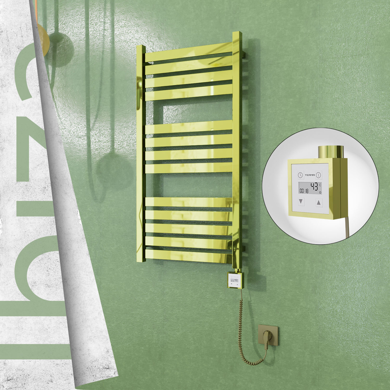 Ibiza Elektrikli Havlupan 500x960 Altın (KTX3 Termostat) 300W Spiral Kablolu