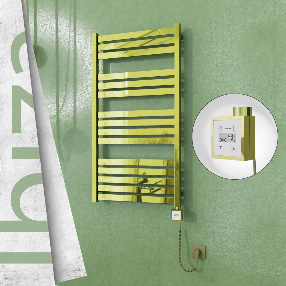 Ibiza Elektrikli Havlupan 600x1165 Altın (KTX3 Termostat) 600W Spiral Kablolu - 1