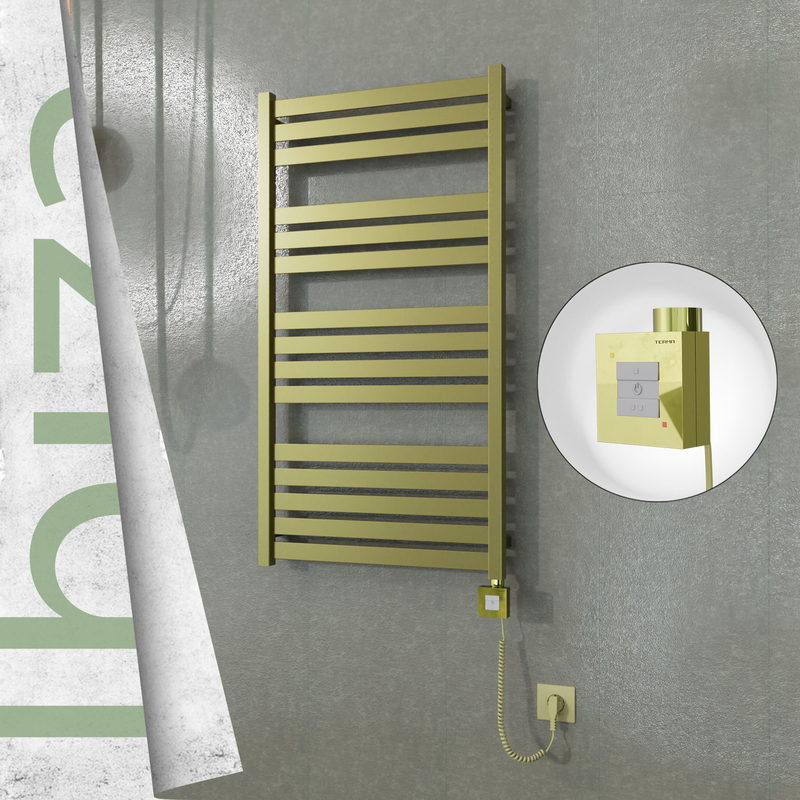 Ibiza Sèche Serviettes Electrique 600x1165 Finition peinture satiné Ktx1 600 Watt Câble en spirale