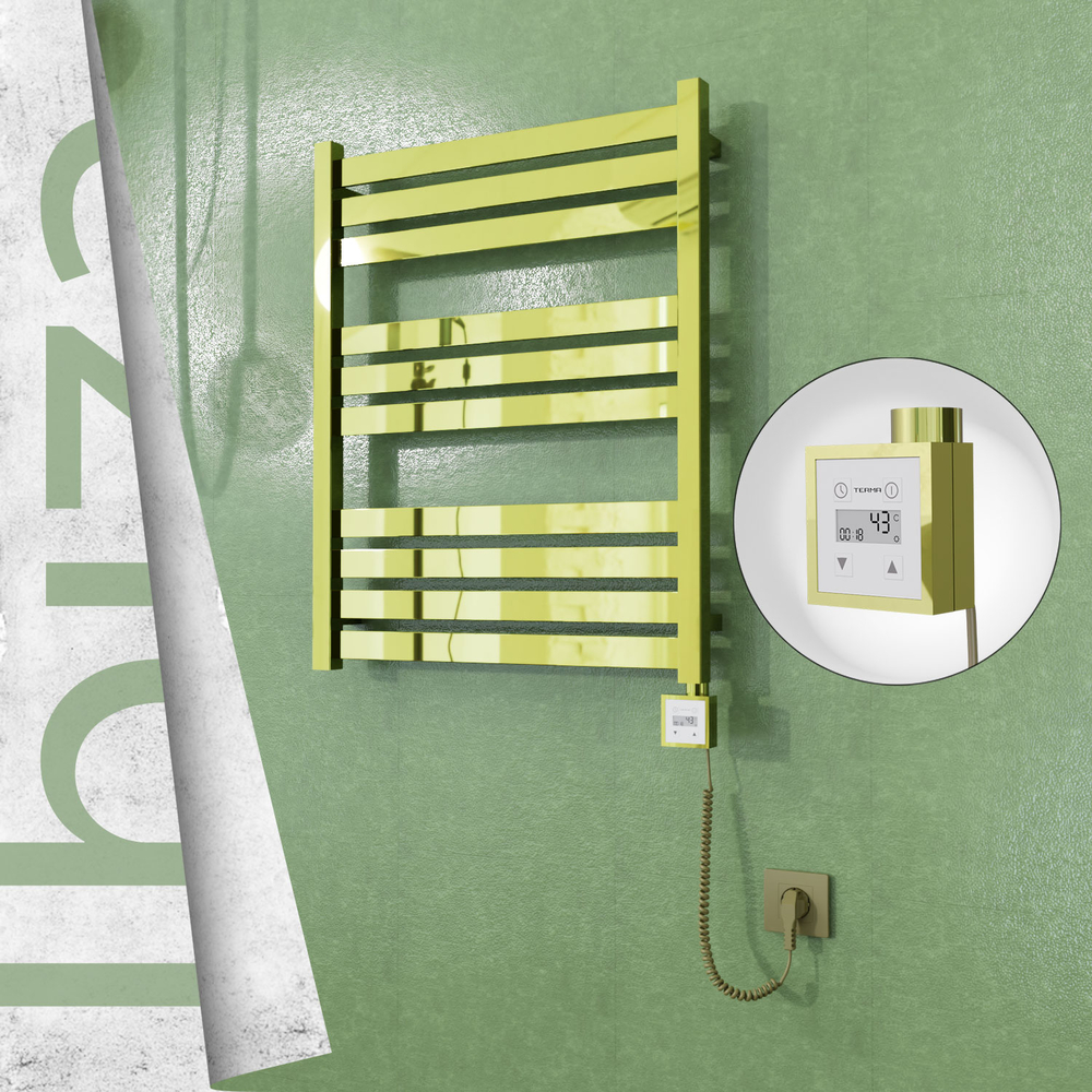 Ibiza Elektrikli Havlupan 600x780 Altın (KTX3 Termostat) 300W Spiral Kablolu - 1