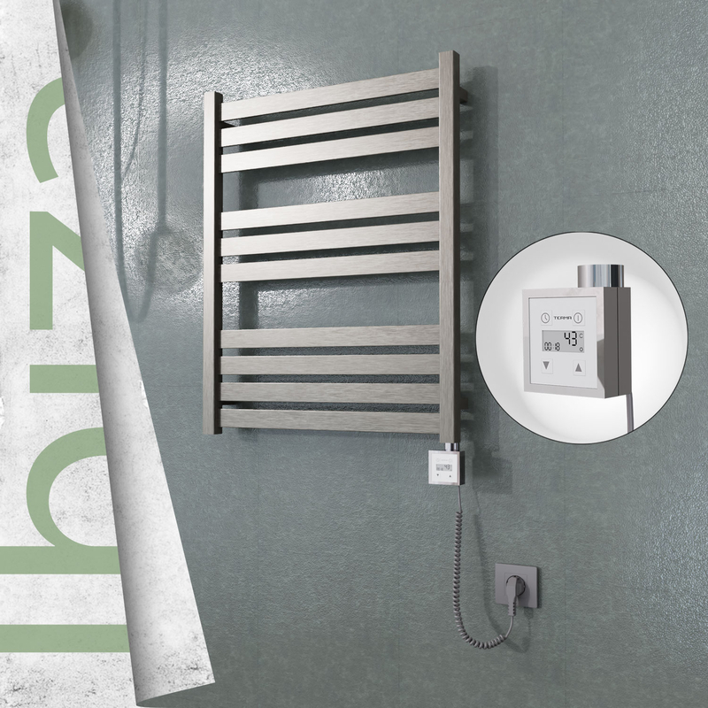 Ibiza Electric Towel Warmer 600x780 Satine Finish Ktx3 200 W (Spiral Cable)