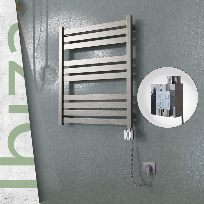 Ibiza Electric Towel Warmer 600x780 Satine Finish Ktx4 200 W (Spiral Cable)