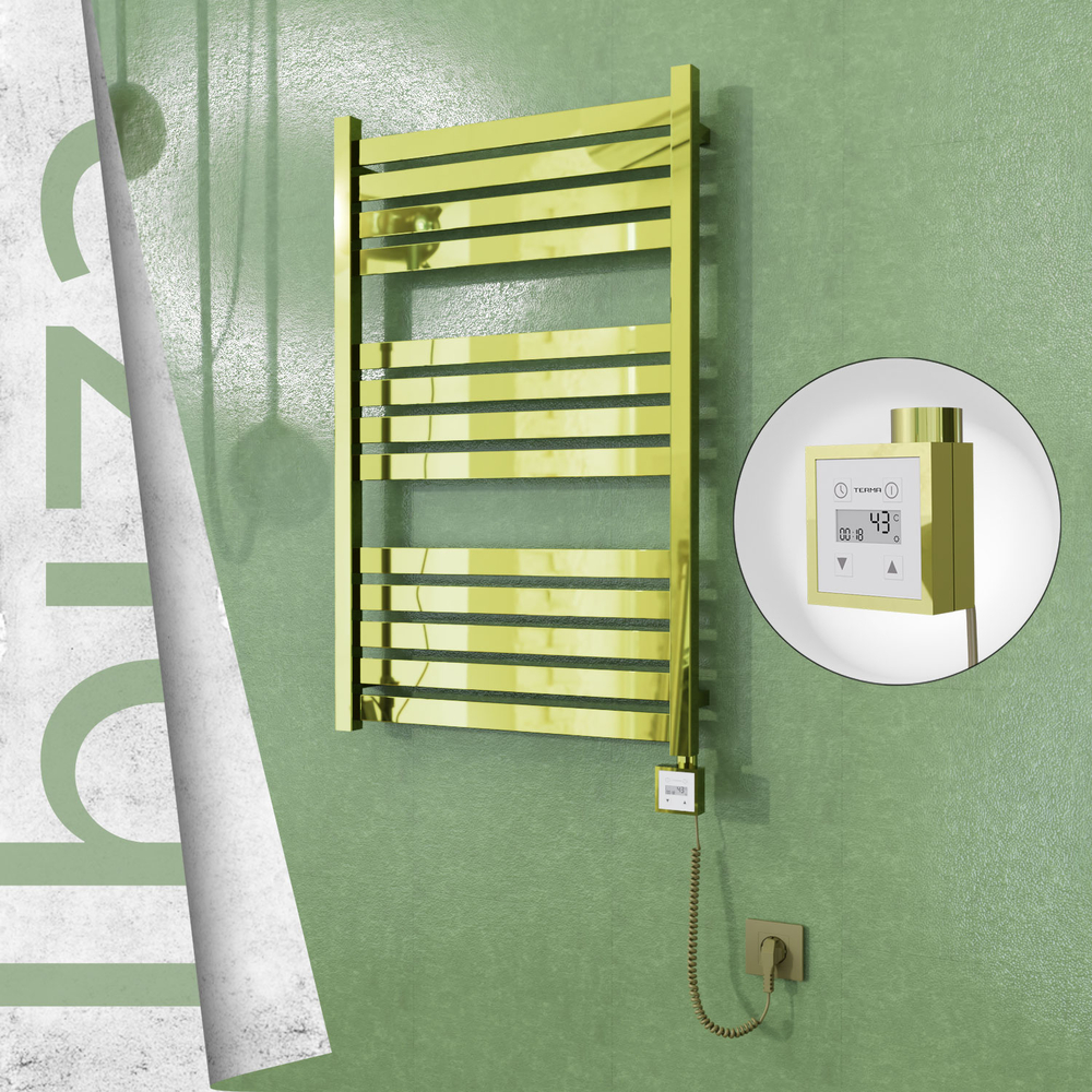 Ibiza Elektrikli Havlupan 600x960 Altın (KTX3 Termostat) 300W Spiral Kablolu - 1