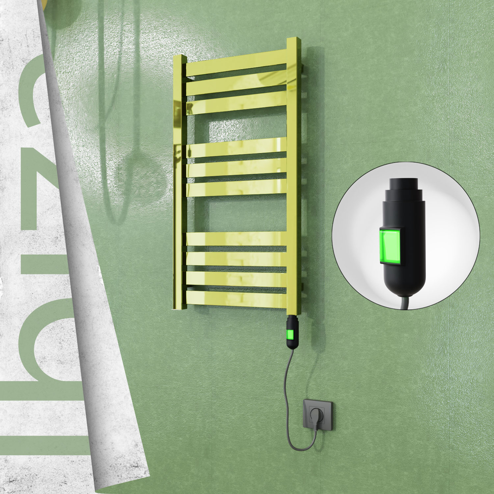 Ibiza Elektrikli Paslanmaz Çelik Havlupan 400x780 Altın (On/Off Düğmeli) 200W - 1