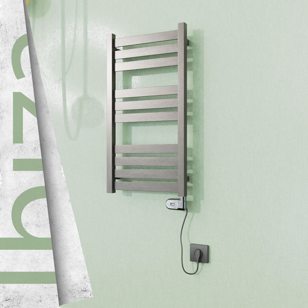 Ibiza Elektrikli Paslanmaz Çelik Havlupan 400x780 Satin Polisaj (Thesis Termostat) 200W - 1