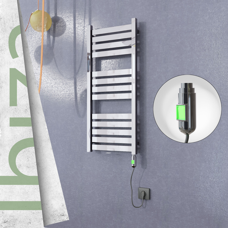 Ibiza Elektrikli Paslanmaz Çelik Havlupan 400x960 Ayna Polisaj (On/Off Düğmeli) 300W 