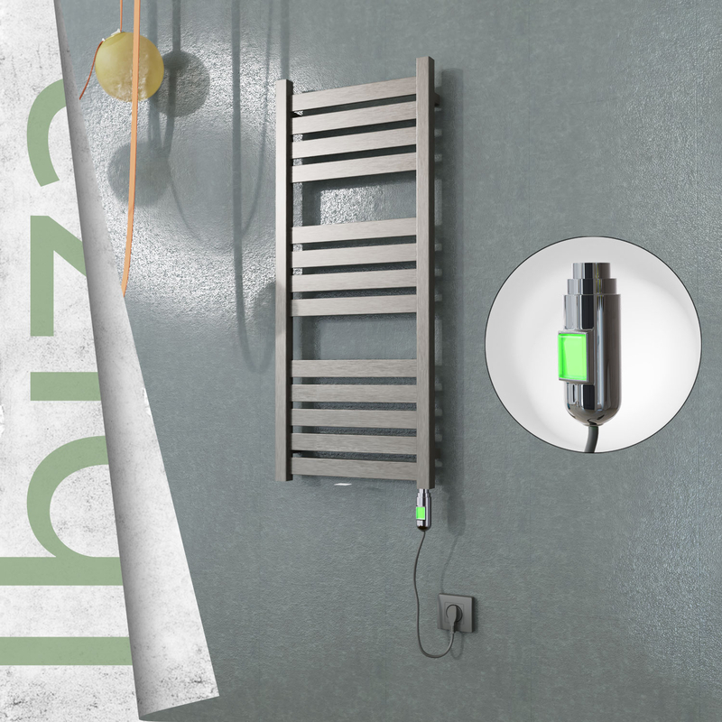 Ibiza Elektrikli Paslanmaz Çelik Havlupan 400x960 Satin Polisaj (On/Off Düğmeli) 300W 