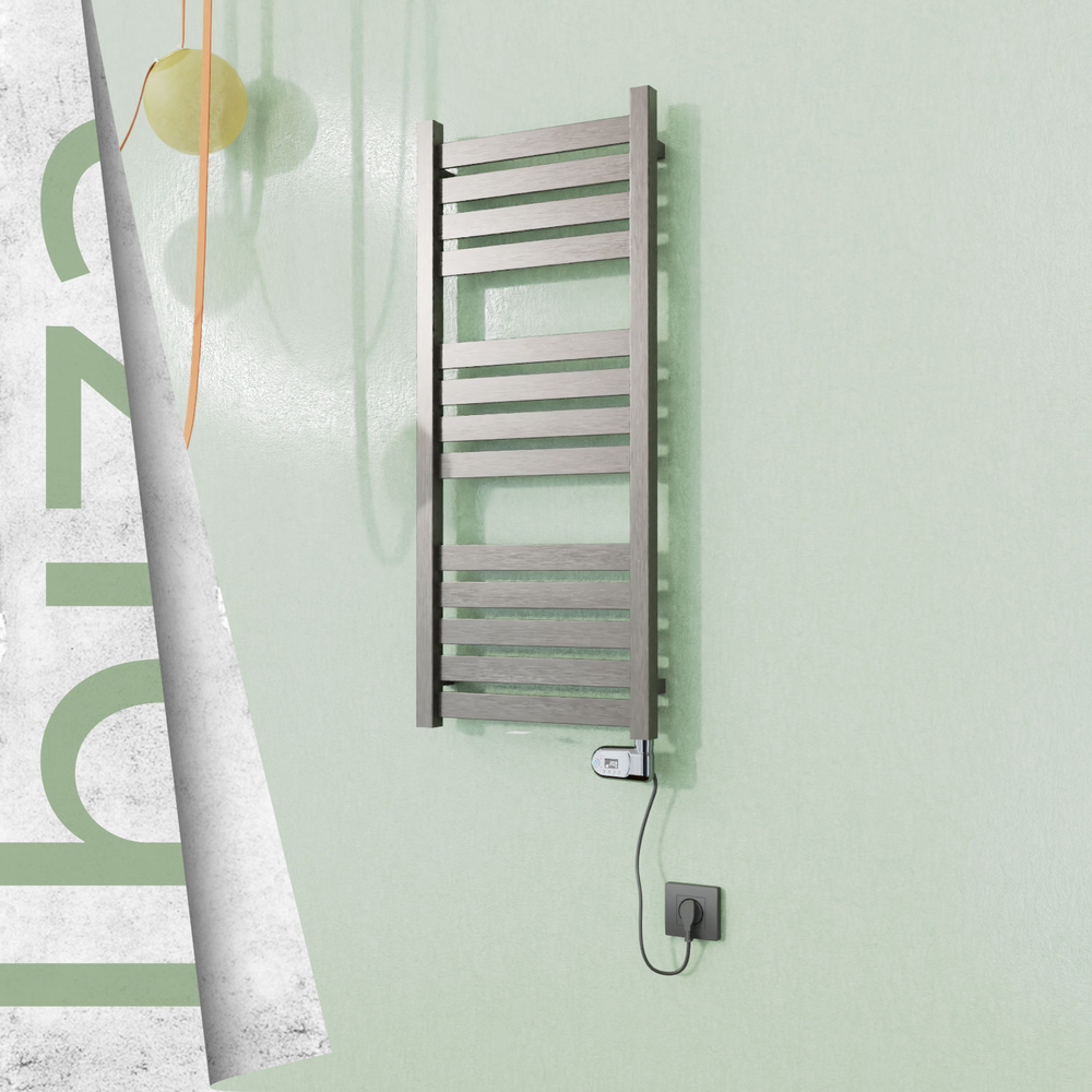 Ibiza Elektrikli Paslanmaz Çelik Havlupan 400x960 Satin Polisaj (Thesis Termostat) 300W - 1