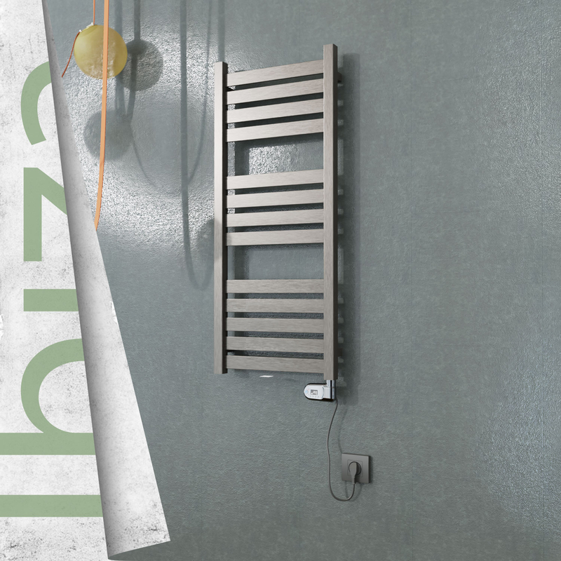 Ibiza Elektrikli Paslanmaz Çelik Havlupan 400x960 Satine Altın (Thesis Termostat) 300W 