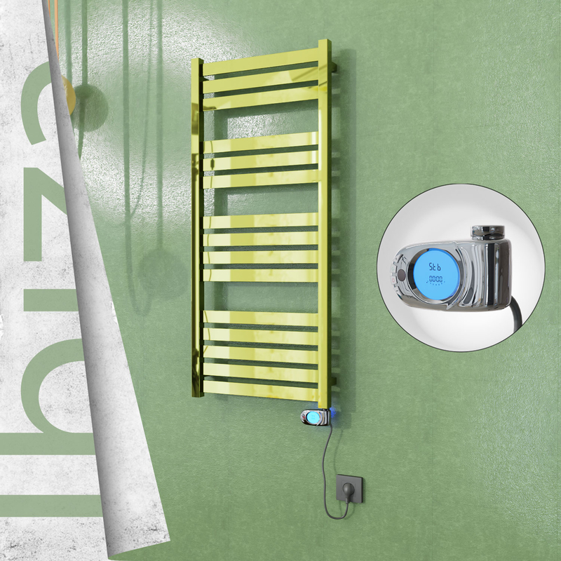 Ibiza Elektrikli Paslanmaz Çelik Havlupan 500x1165 Altın (Musa Termostat) 300W