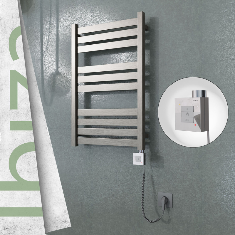 Ibiza Elektrikli Paslanmaz Çelik Havlupan 500x780 Satine Altın (KTX1 Termostat) 300W Spiral Kablolu