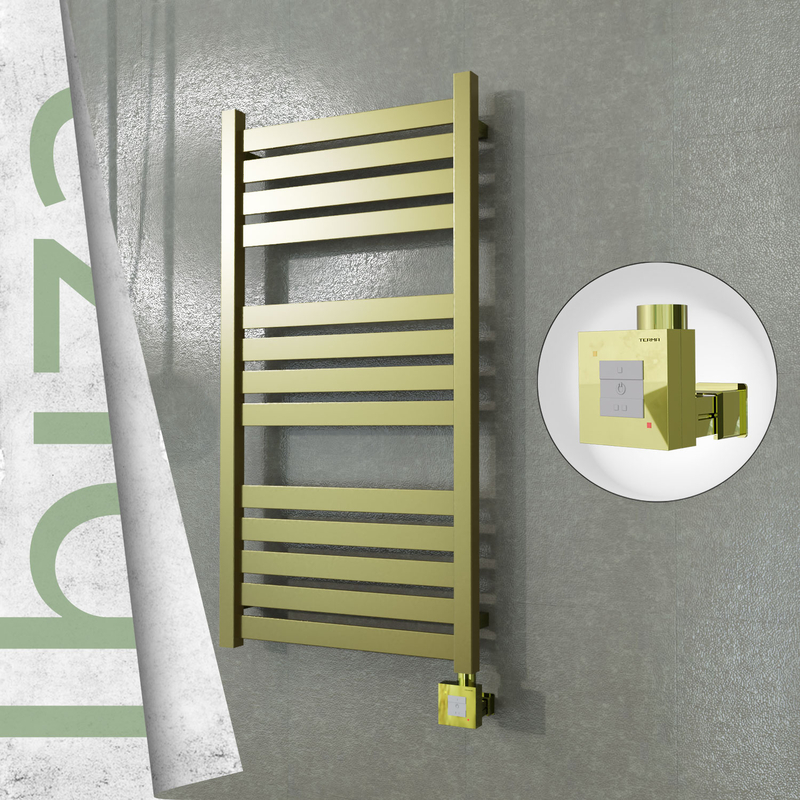 Ibiza Elektrikli Paslanmaz Çelik Havlupan 500x960 Satine Altın (KTX1 Termostat) 300W