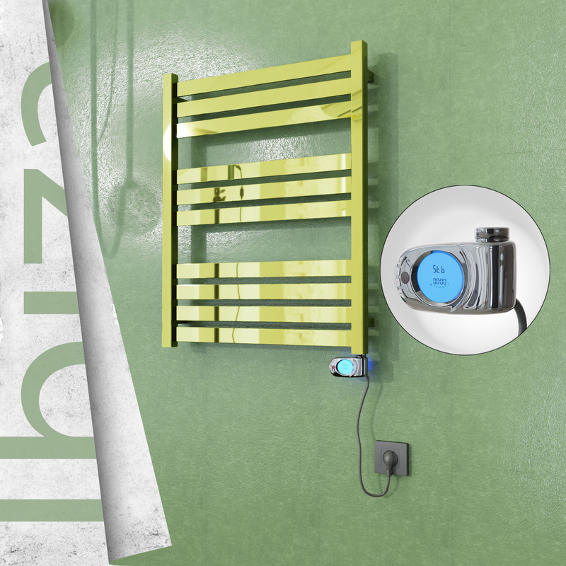 Ibiza Elektrikli Paslanmaz Çelik Havlupan 600x780 Altın (Musa Termostat) 300W