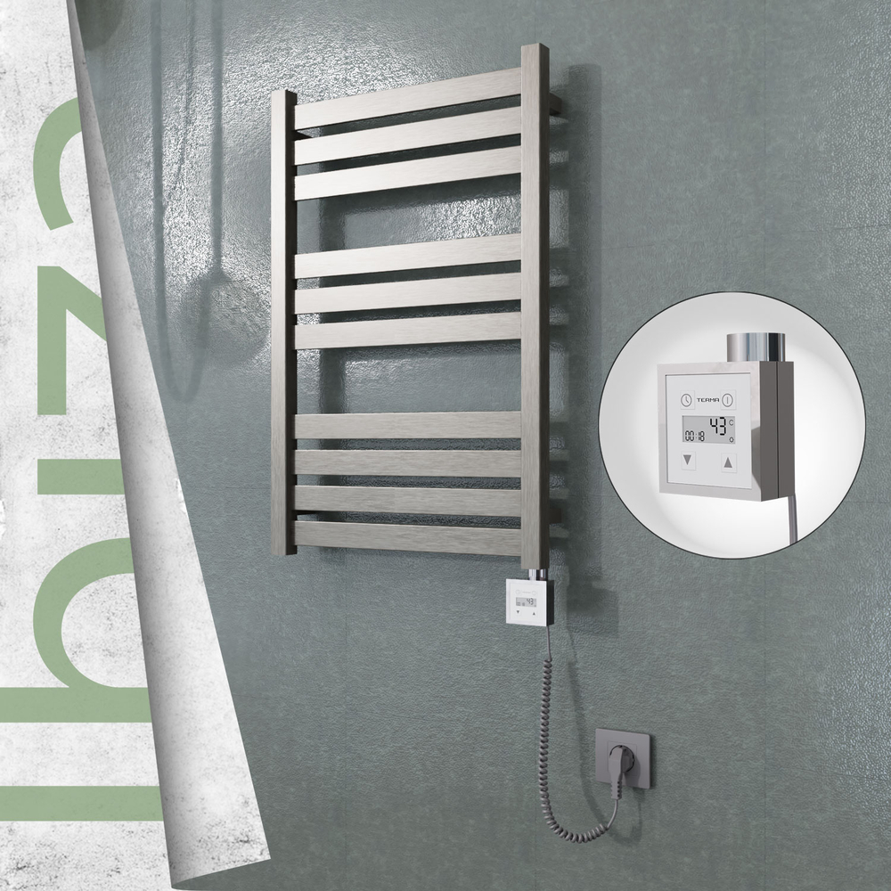 Ibiza Paslanmaz Çelik Havlupan 500x780 Satin Polisaj (KTX3 Termostat) 300W Spiral Kablolu - 1