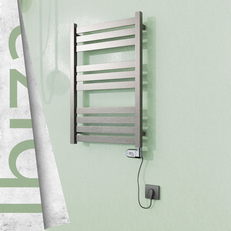 Ibiza Sèche-serviettes en Inox 500x780 Poli Satiné (Thesis Thermostat) 300W