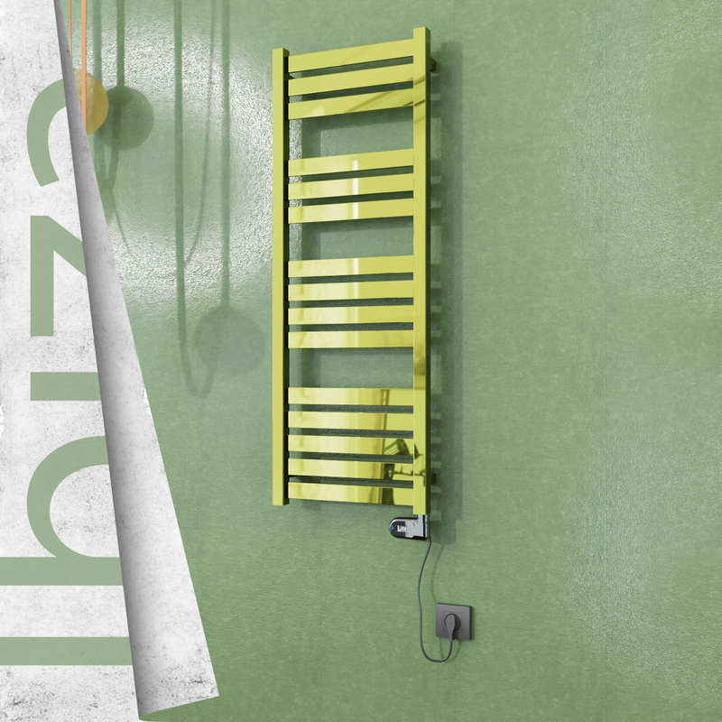 Ibiza Sèche-serviettes Électrique en Inox 400x1165 Doré (Thesis Thermostat) 300W 