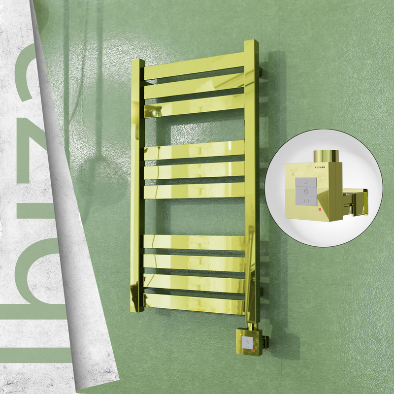 Ibiza Sèche-serviettes Électrique en Inox 400x780 Doré (KTX1 Thermostat) 200W 