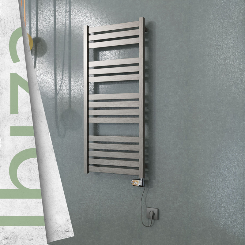 Ibiza Sèche-serviettes Électrique en Inox 500x1165 Doré Satiné (Thesis Thermostat) 300W 