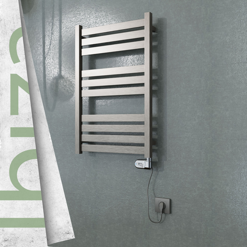 Ibiza Sèche-serviettes Électrique en Inox 500x780 Doré Satiné (Thesis Thermostat) 300W - 1