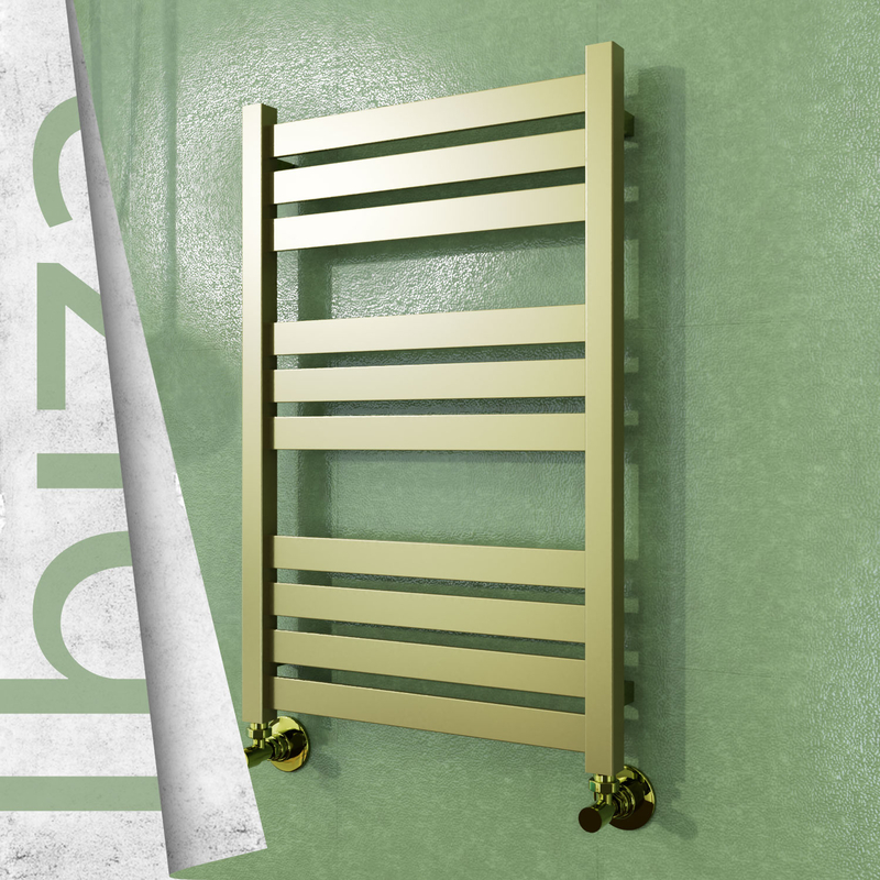 Ibiza Sèche-serviettes en Inox 500x780 Doré Satiné