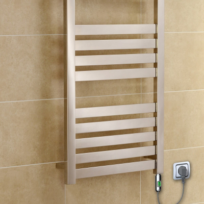 Ibiza Stainless Steel Electric Towel Warmer 600x780 Polished Finish (On/Off) 200 W 