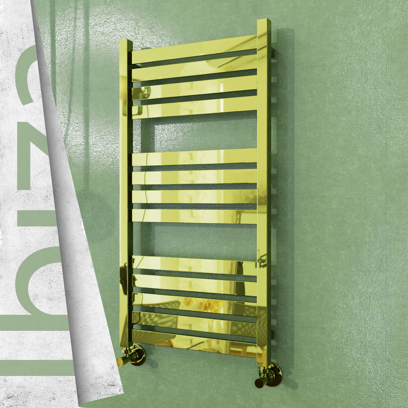 Ibiza Stainless Steel Towel Rail 500x960 Gold 