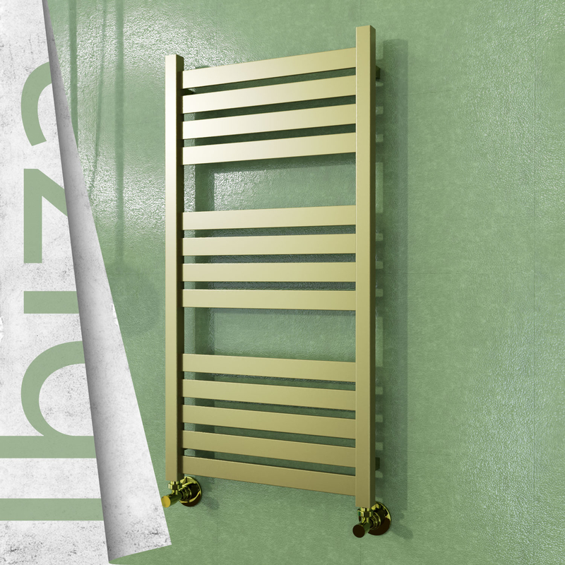 Ibiza Stainless Steel Towel Rail 500x960 Satin Gold 
