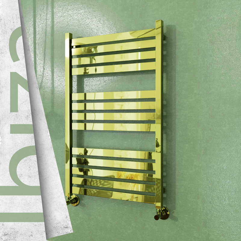 Ibiza Stainless Steel Towel Rail 600x960 Gold 