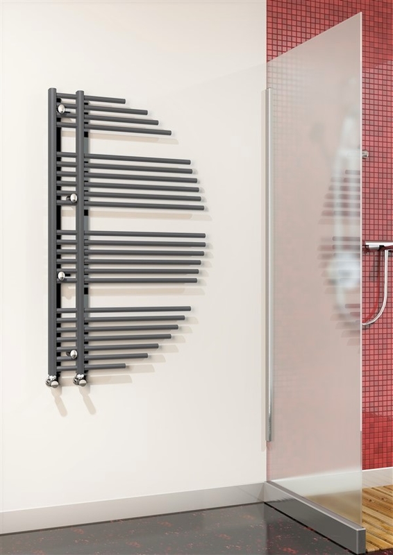 Keros Decorative Towel Rail 680x1200 Anthracite 