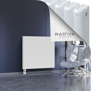 Kotto Aluminium Radiator 1000x1121 White Bottom Left 50mm