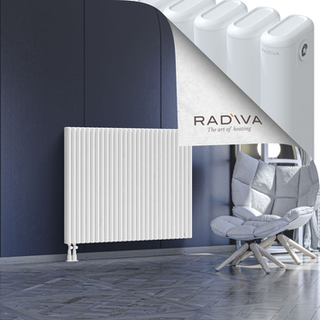 Kotto Aluminium Radiator 1000x1256 White Bottom Left 50mm