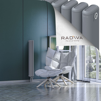 Kotto Aluminium Radiator 1000x131 Grey Bottom Right 50mm
