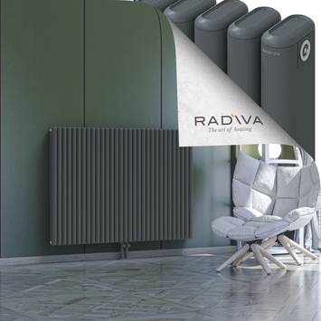 Kotto Aluminium Radiator 1000x1391 Anthracite Bottom Middle 50mm