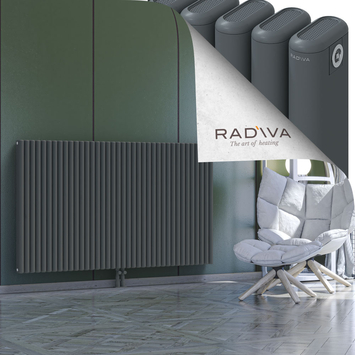 Kotto Aluminium Radiator 1000x1706 Anthracite Bottom Middle 50mm