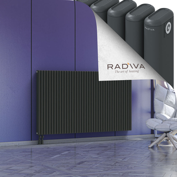 Kotto Aluminium Radiator 1000x1751 Dark Anthracite Bottom Left 50mm