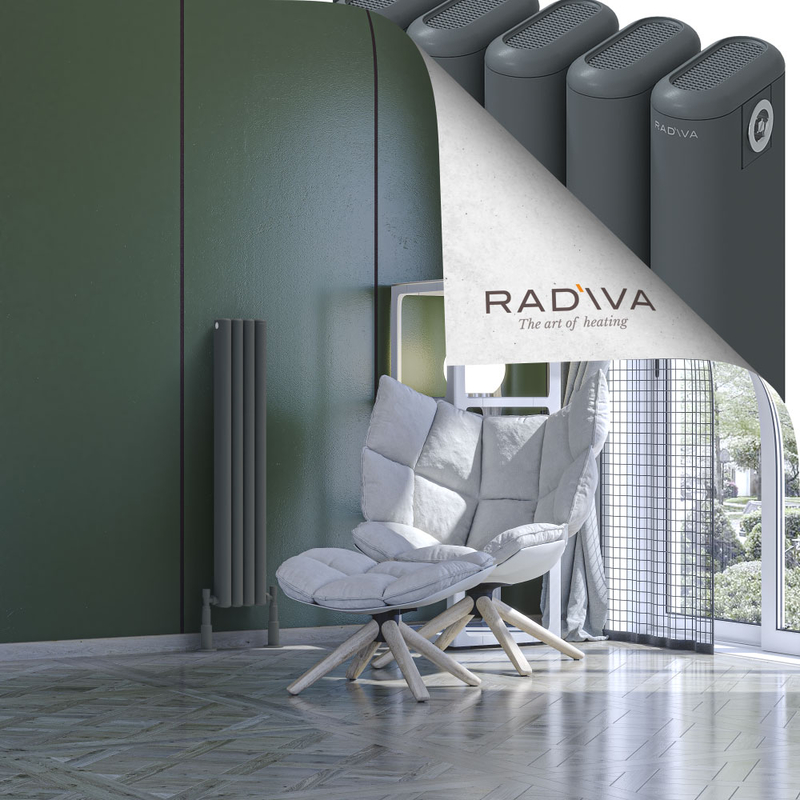 Kotto Aluminium Radiator 1000x176 Anthracite 