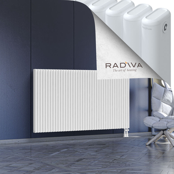 Kotto Aluminium Radiator 1000x1796 White Bottom Right 50mm