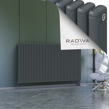 Kotto Aluminium Radiator 1000x1886 Anthracite Bottom Right 50mm