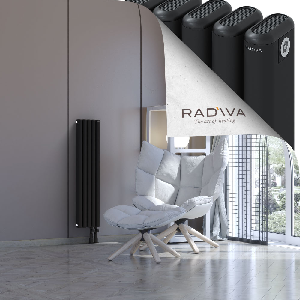 Kotto Aluminium Radiator 1000x221 Black - 4