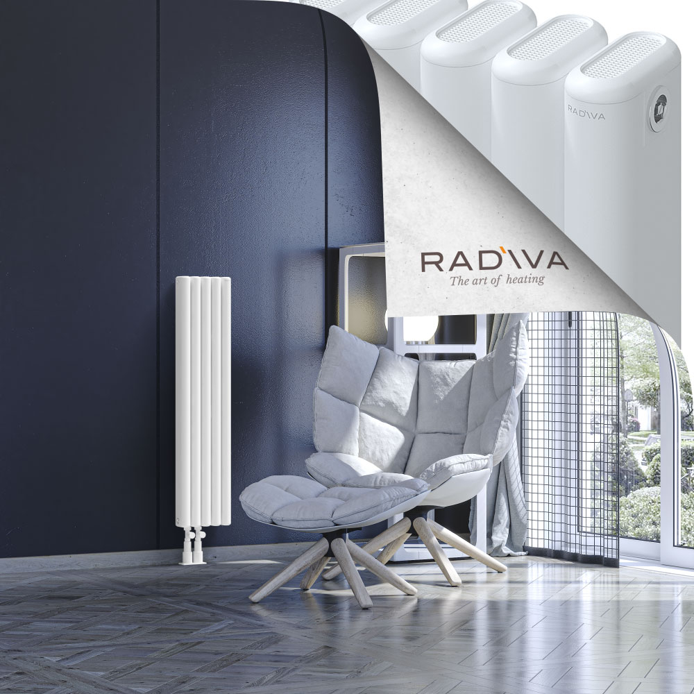 Kotto Aluminium Radiator 1000x221 White - 3