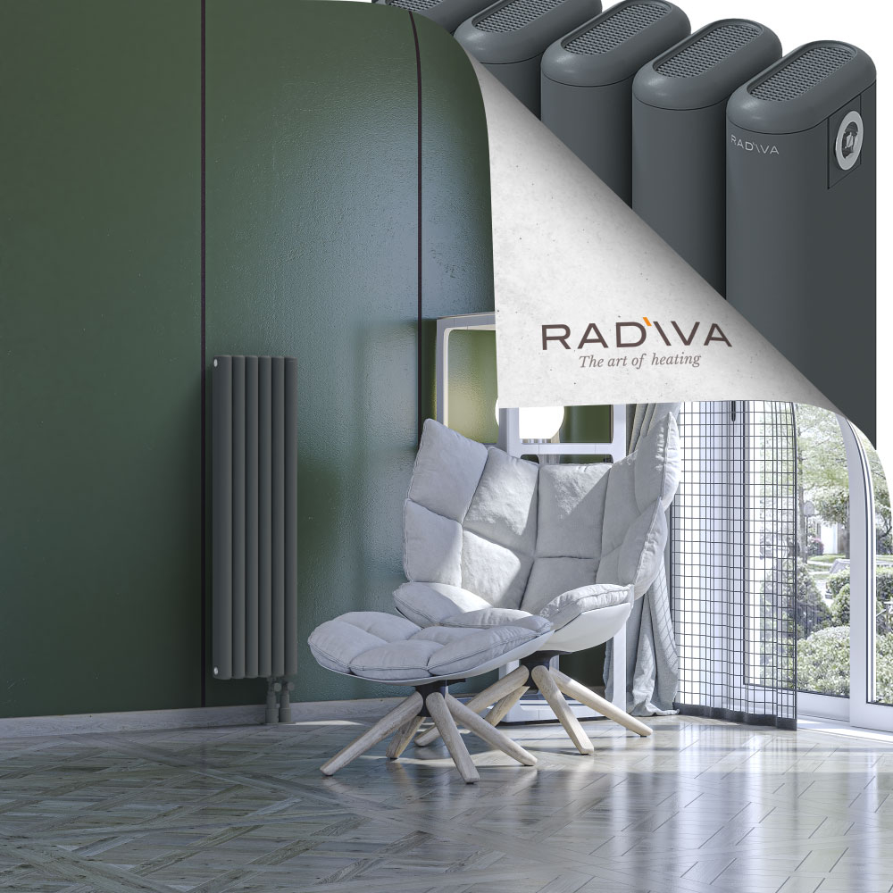 Kotto Aluminium Radiator 1000x266 Anthracite - 4