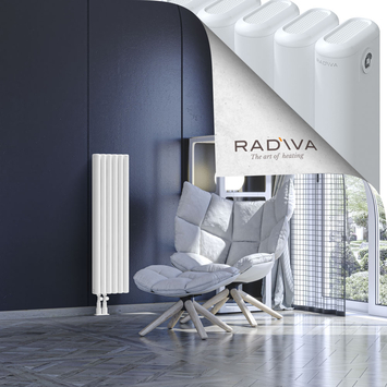 Kotto Aluminium Radiator 1000x266 White Bottom Left 50mm