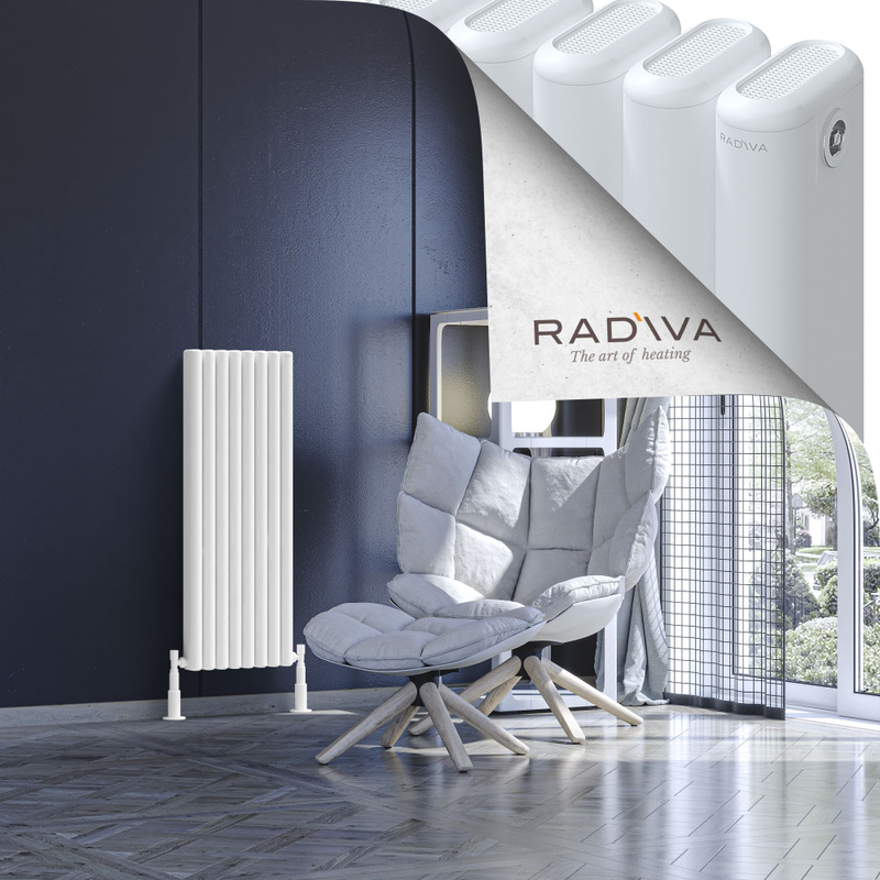 Kotto Aluminium Radiator 1000x356 White 