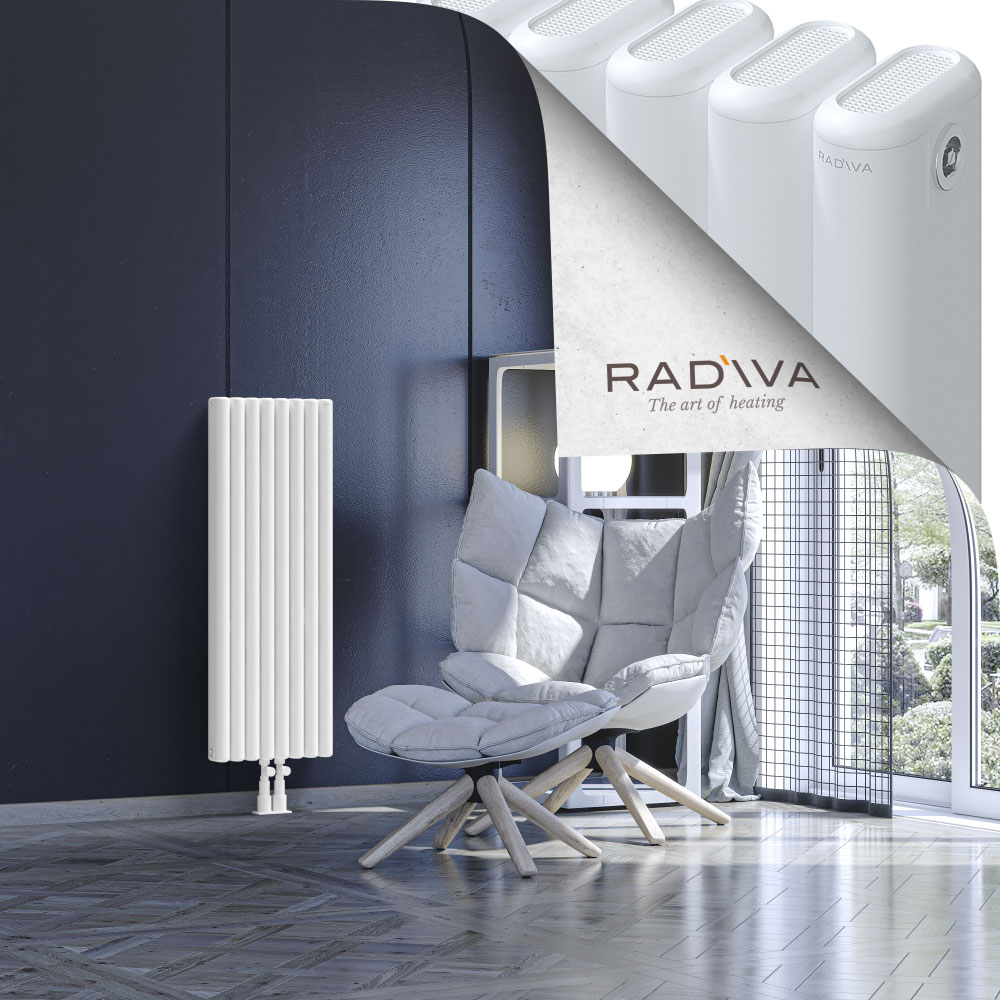 Kotto Aluminium Radiator 1000x356 White - 2