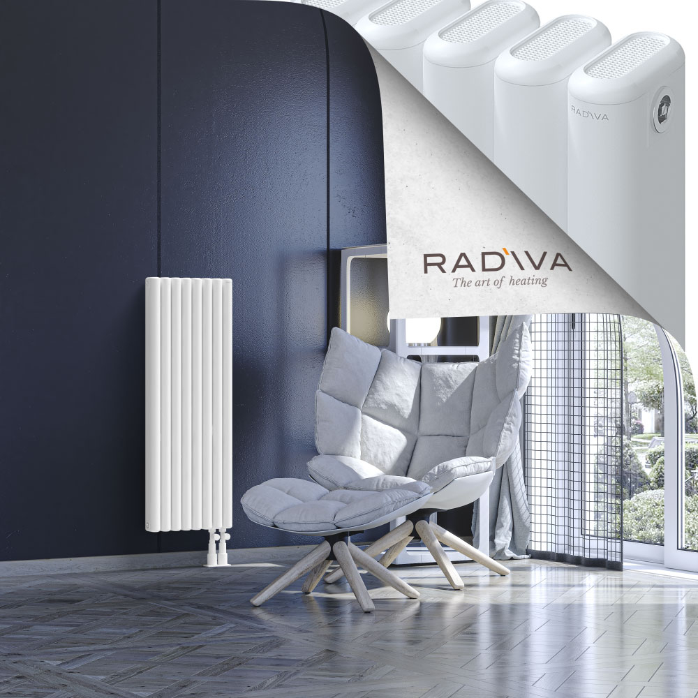 Kotto Aluminium Radiator 1000x356 White - 4