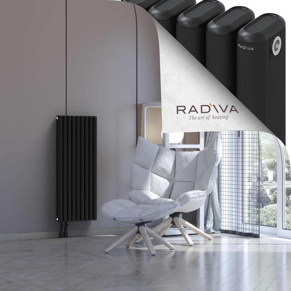 Kotto Aluminium Radiator 1000x401 Black - 3