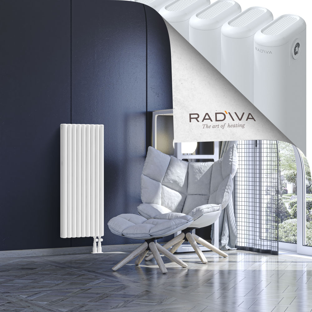 Kotto Aluminium Radiator 1000x401 White - 4